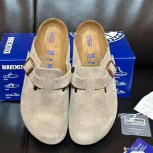 Birkenstock Boston Suede Taupe